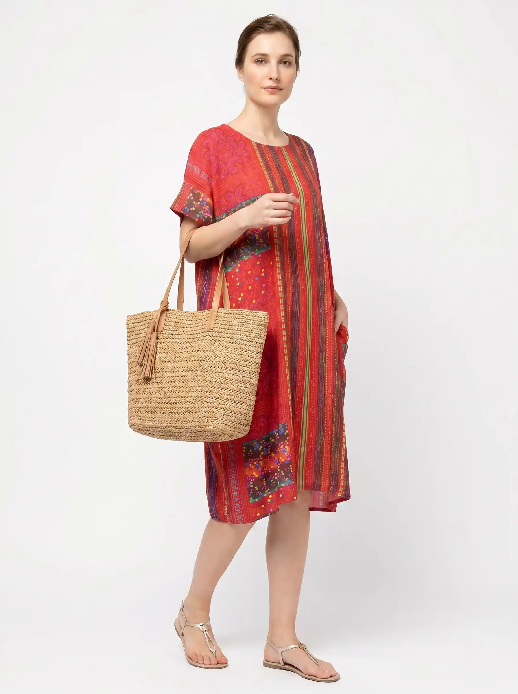 The Scarlett - Folk Stripe Dress