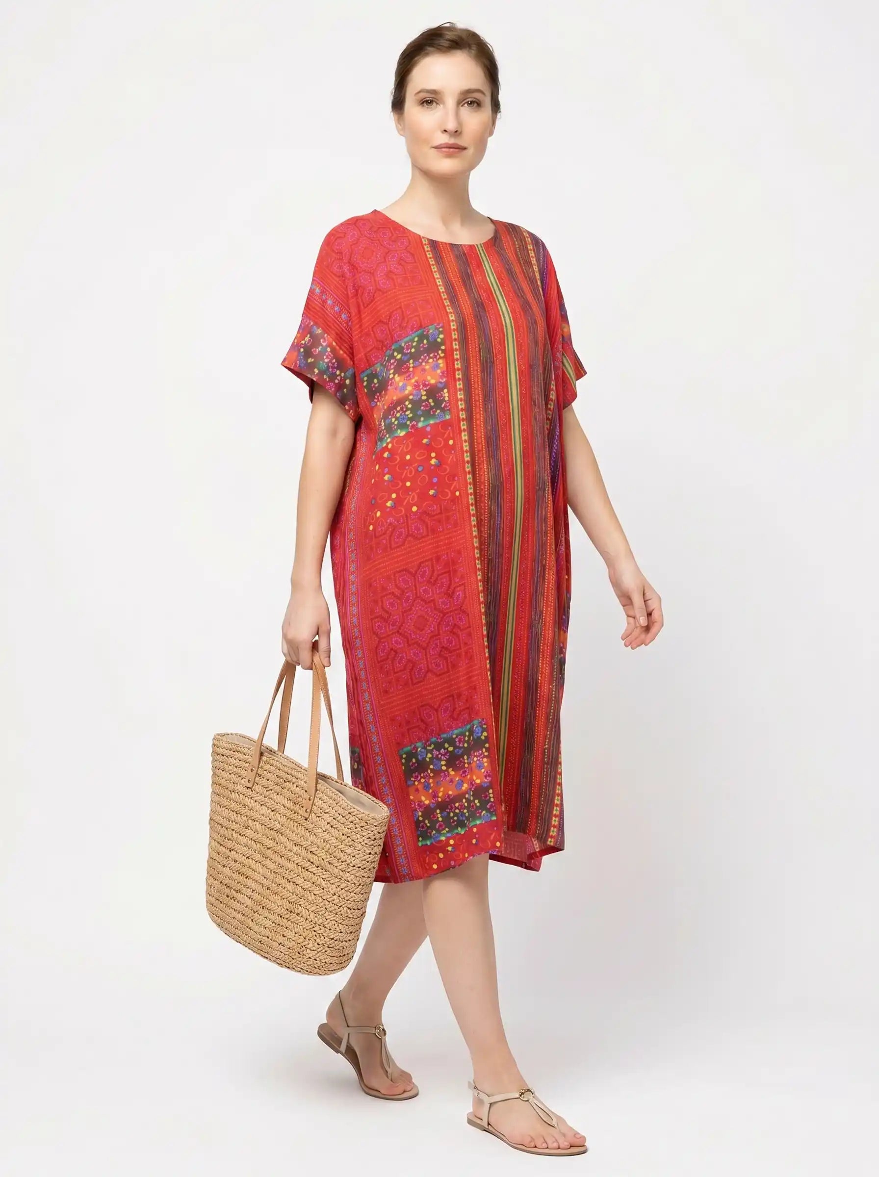 The Scarlett - Folk Stripe Dress