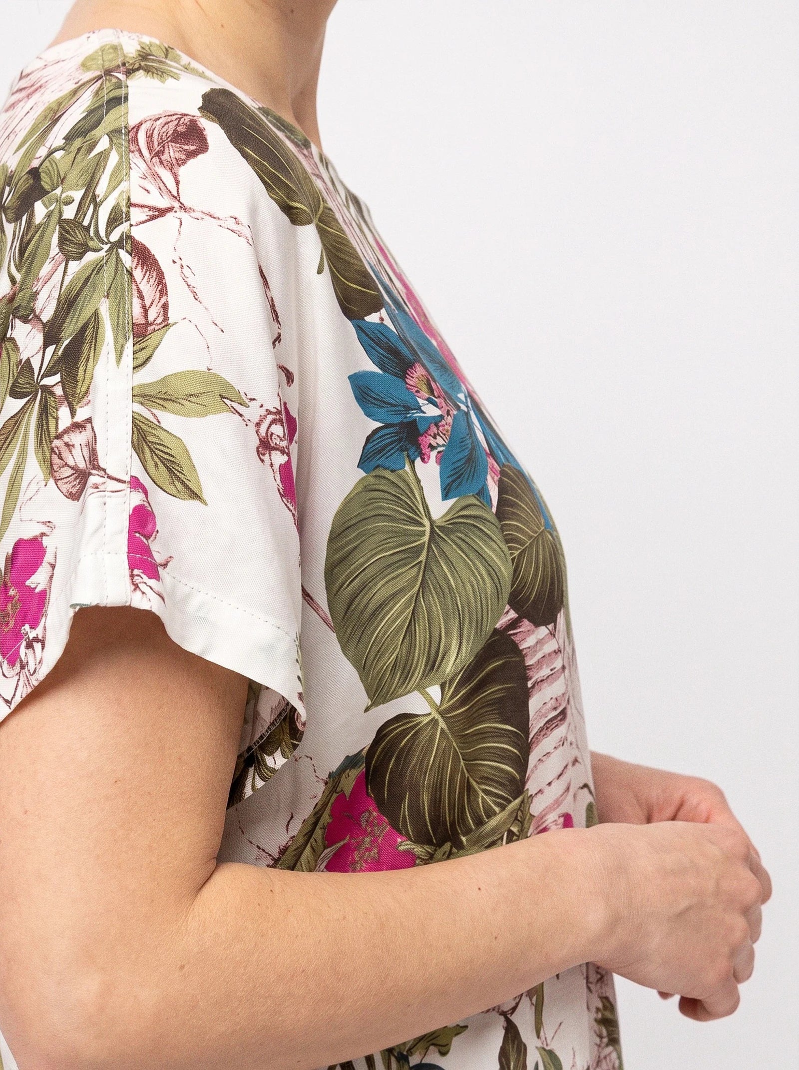 The Verena - Cream Botanical Dress