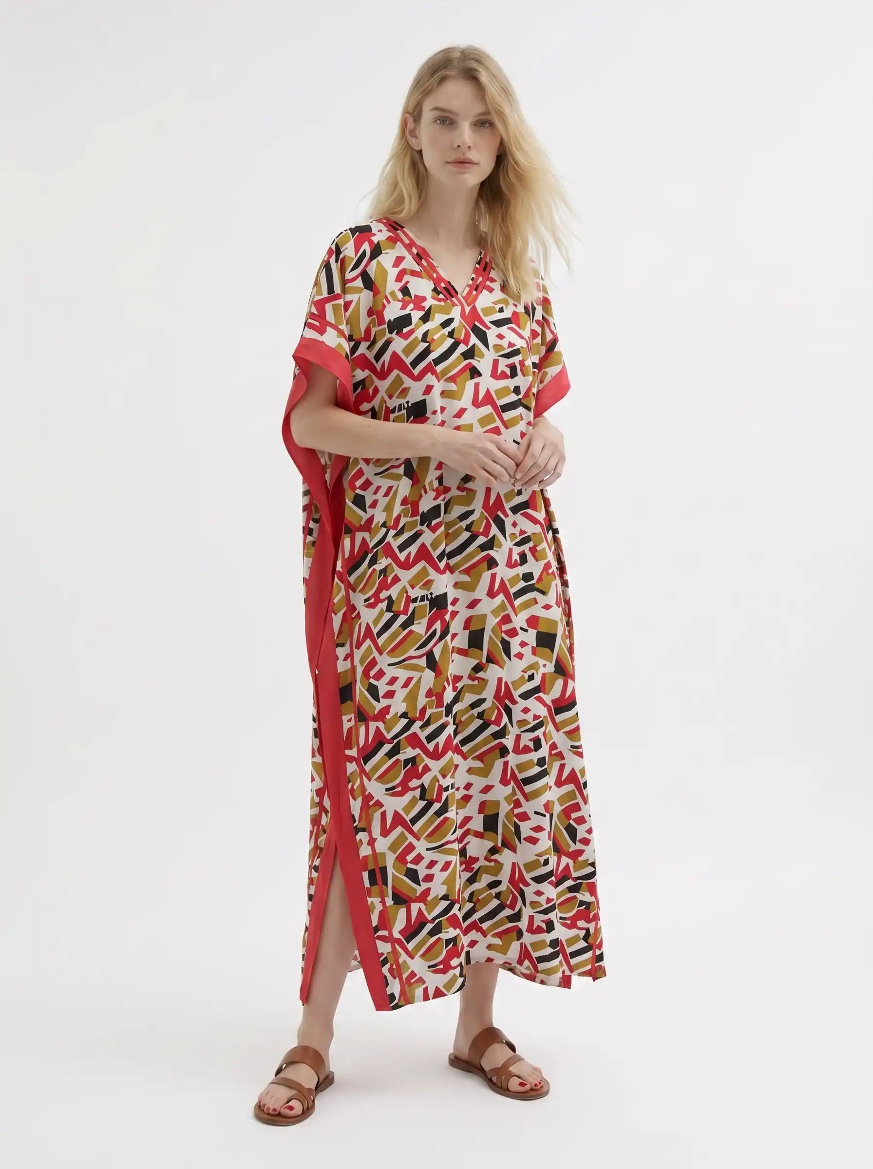 The Miro - Geometric Confetti Caftan