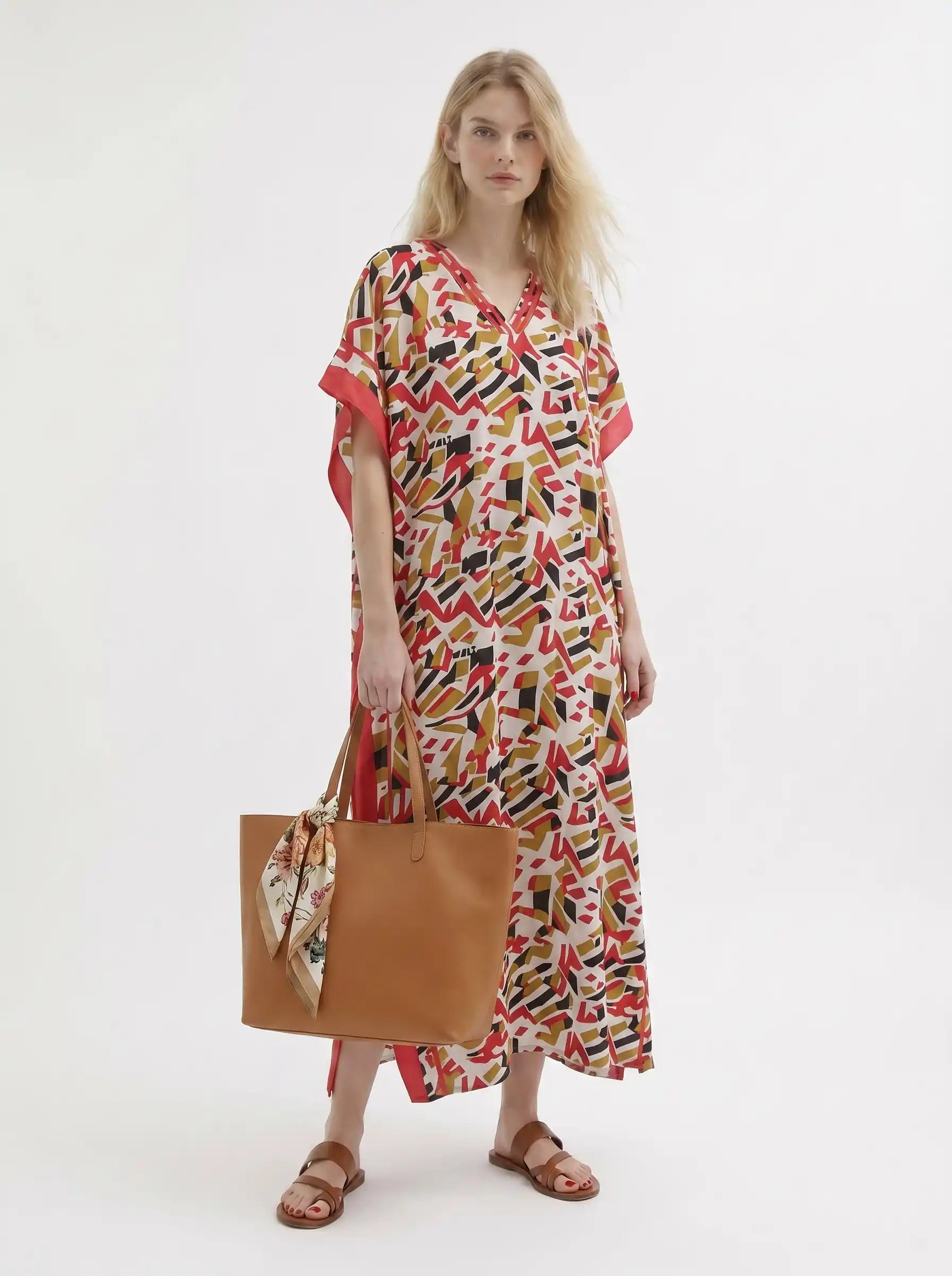 The Miro - Geometric Confetti Caftan