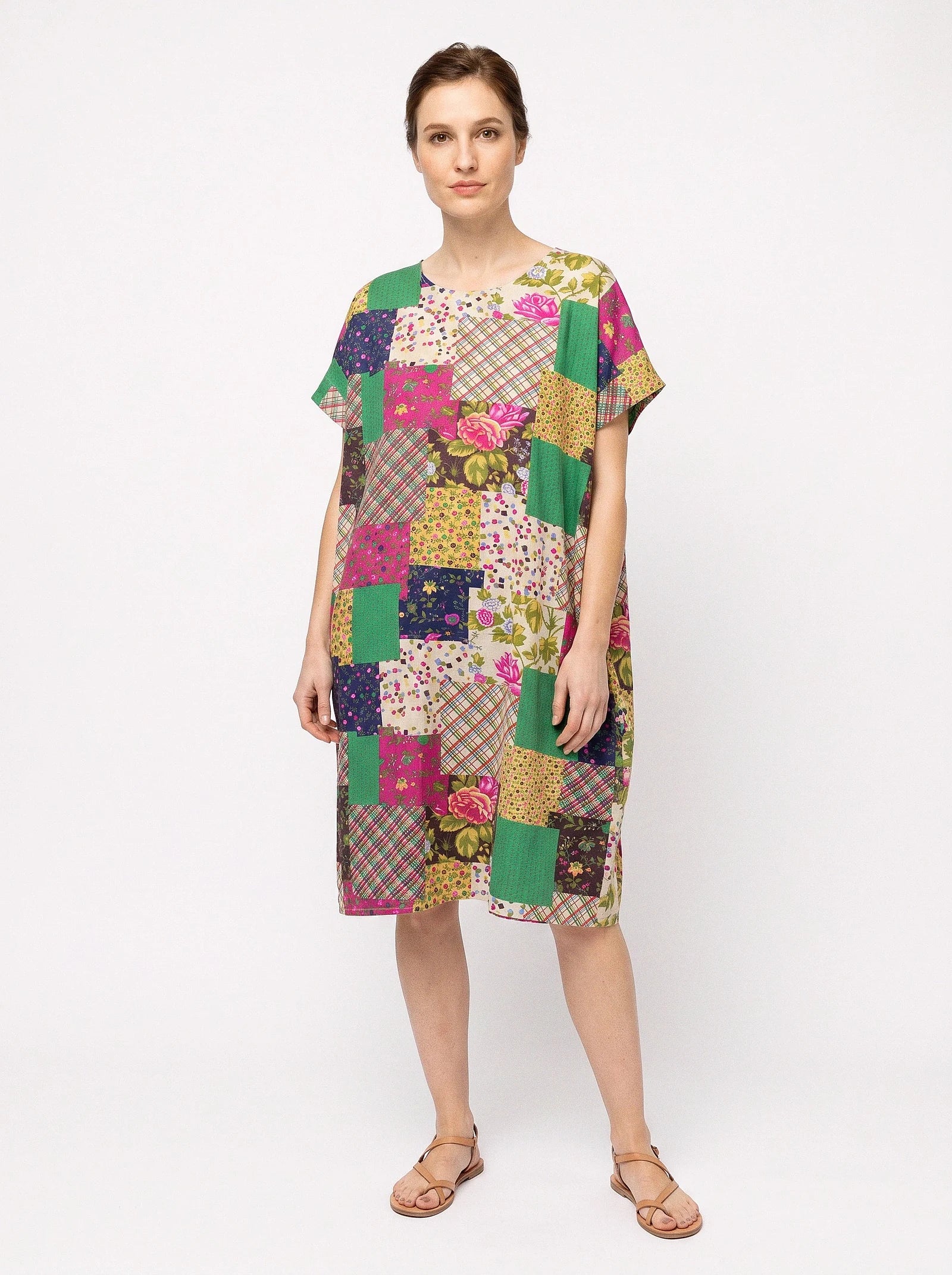 The Rosalie Caftan - Blooming Patchwork Dress