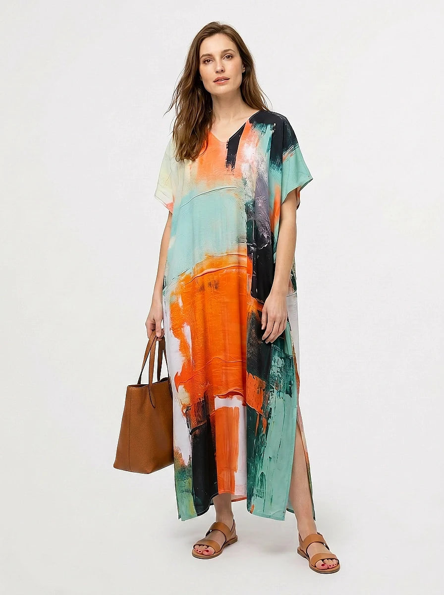 The Georgia - Abstract Art Caftan