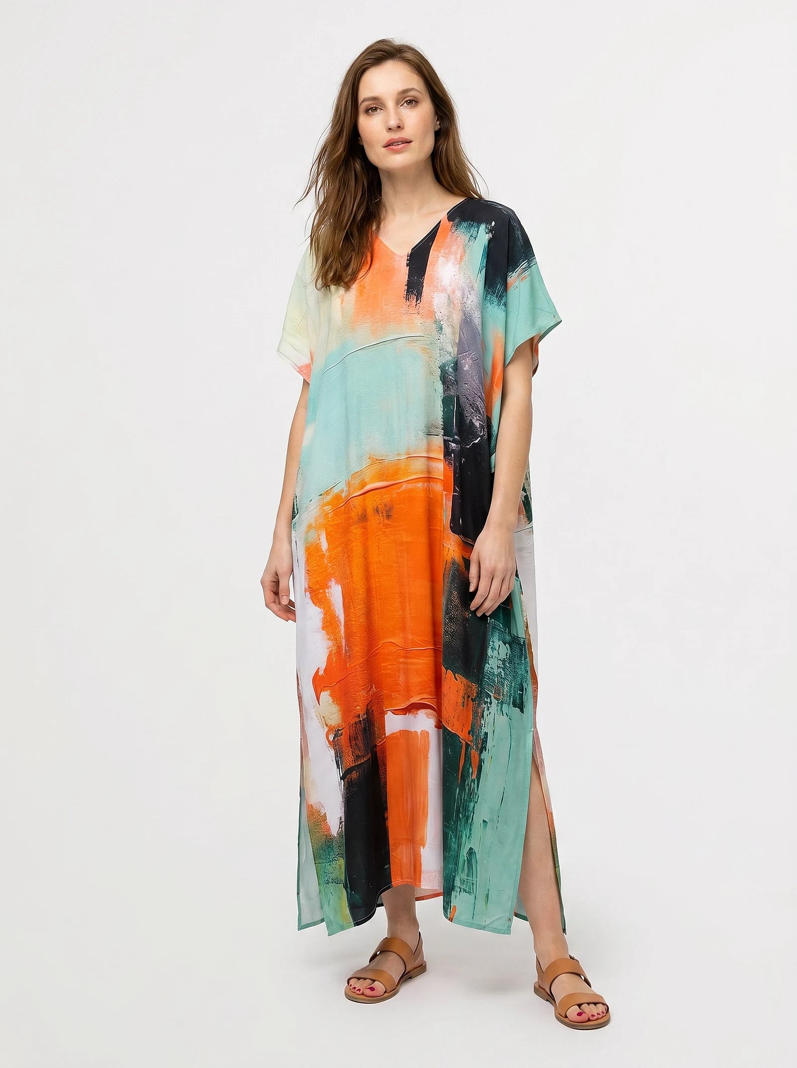 The Georgia - Abstract Art Caftan