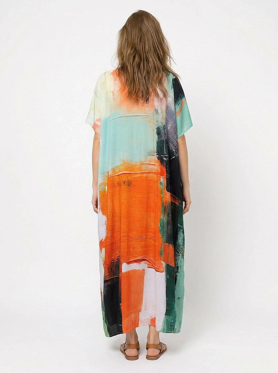 The Georgia - Abstract Art Caftan