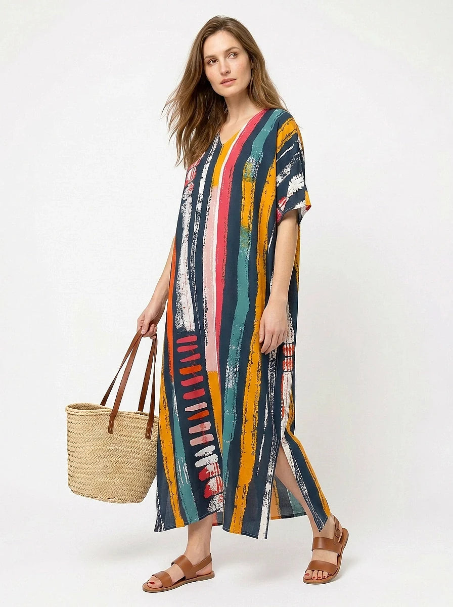 The Frida - Artist Stripe Caftan