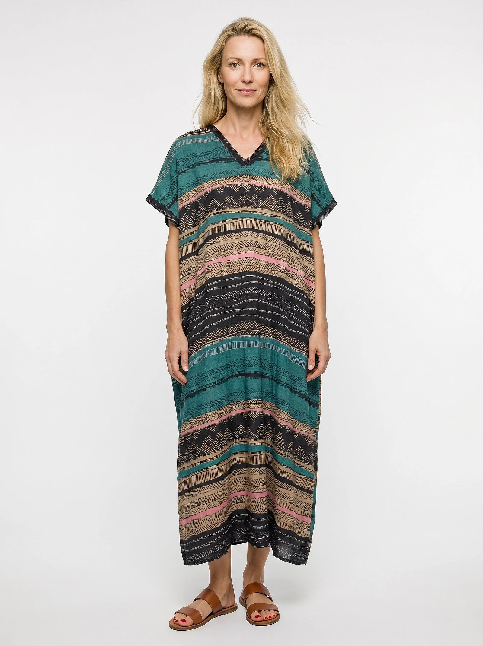 The Sahara - Tribal Stripe Caftan