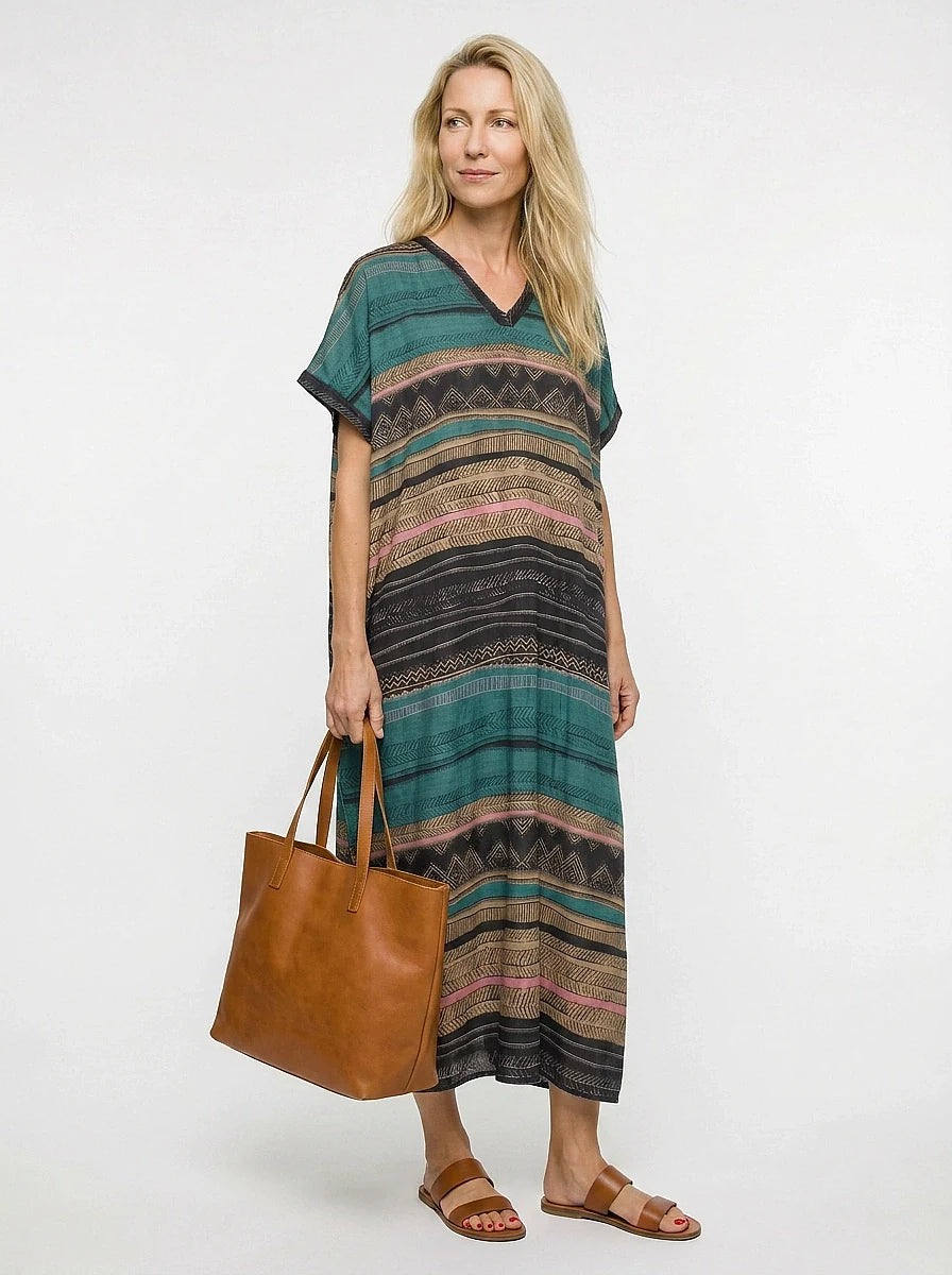 The Sahara - Tribal Stripe Caftan