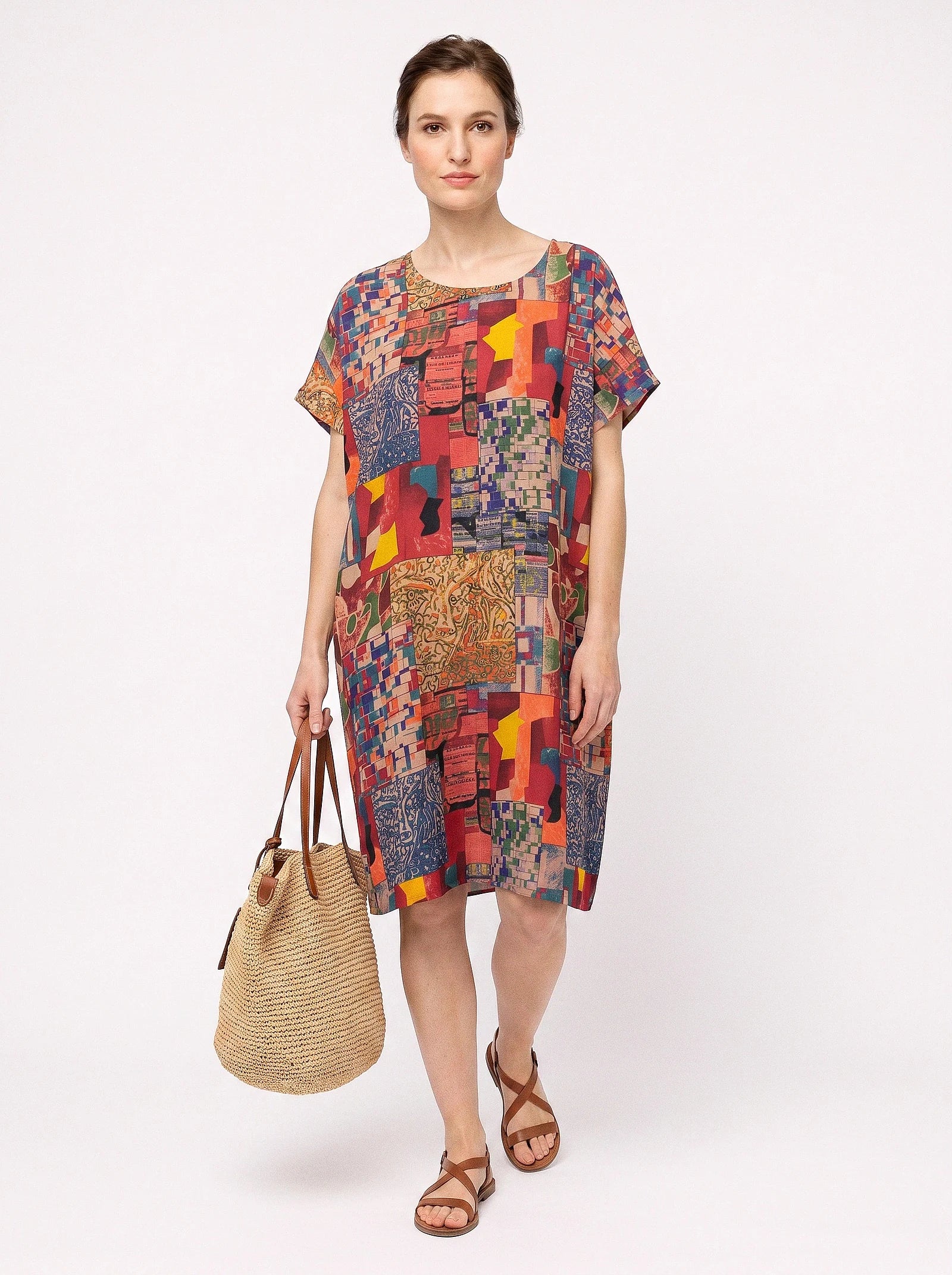 The Klee - Abstract Mosaic Dress
