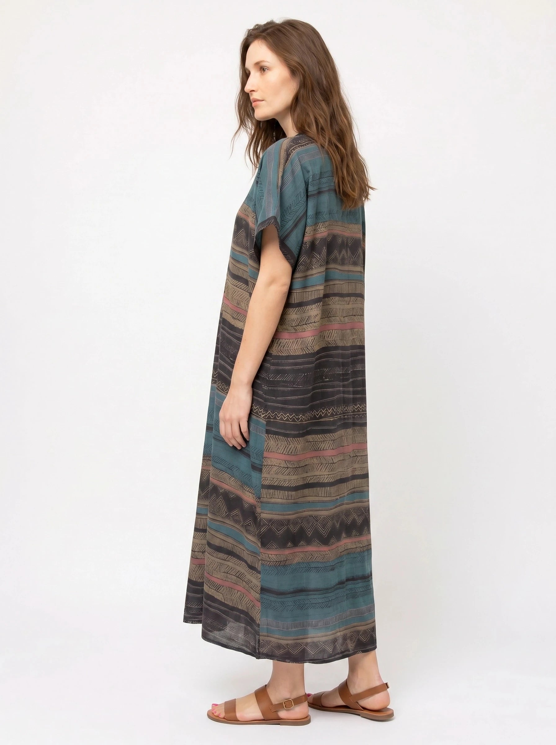 The Sahara - Tribal Stripe Caftan