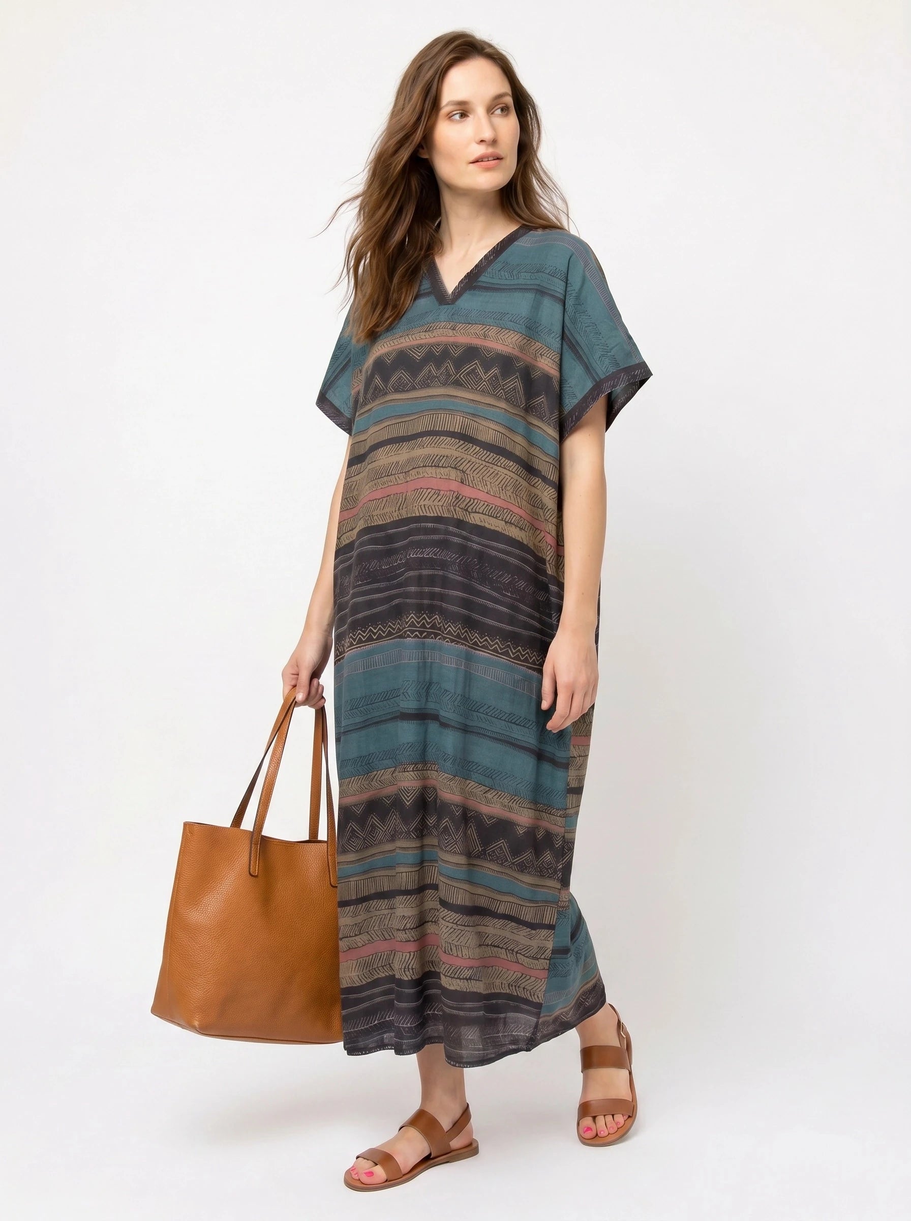 The Sahara - Tribal Stripe Caftan